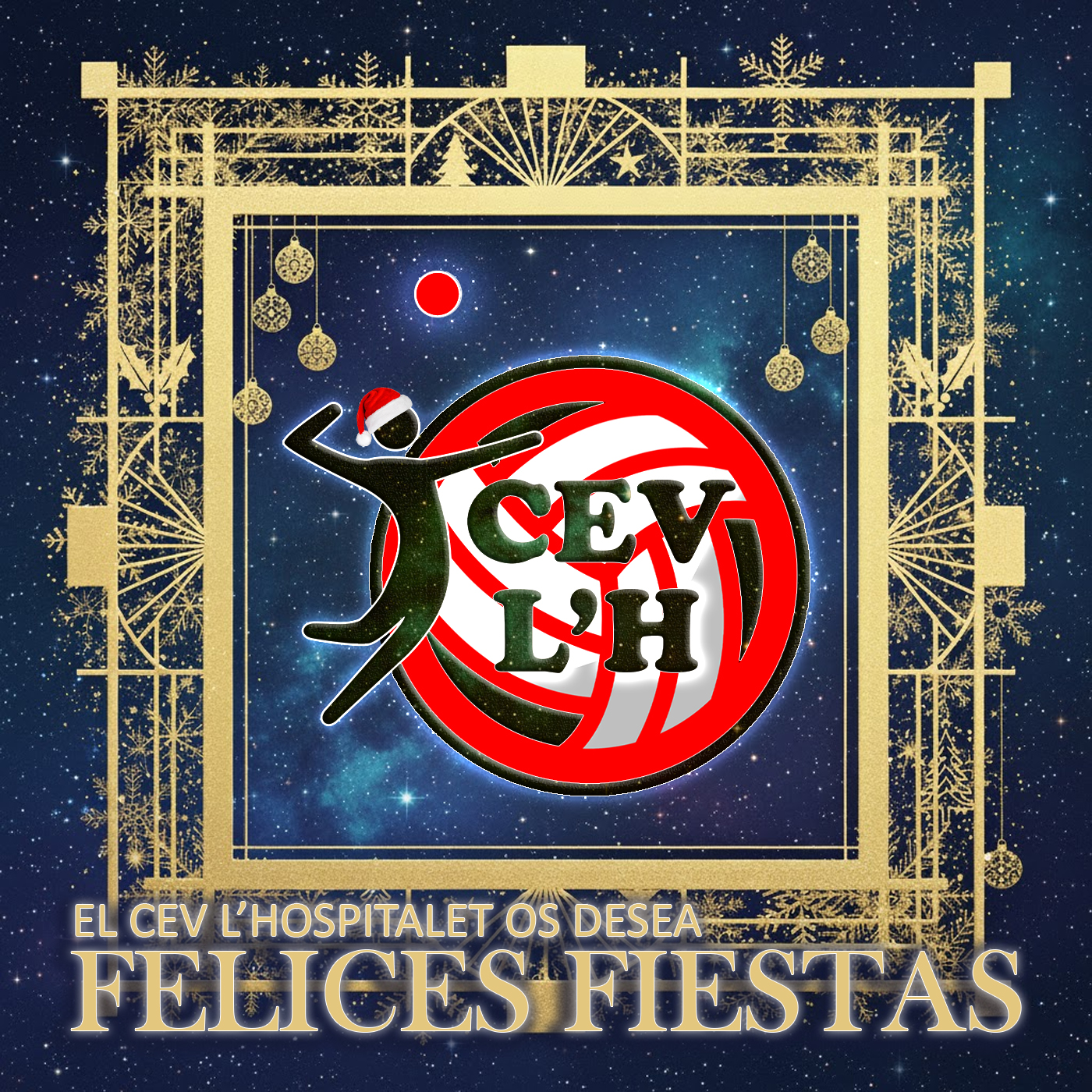 🎄✨ Bon Nadal, família del CEV L’Hospitalet! ✨🎄