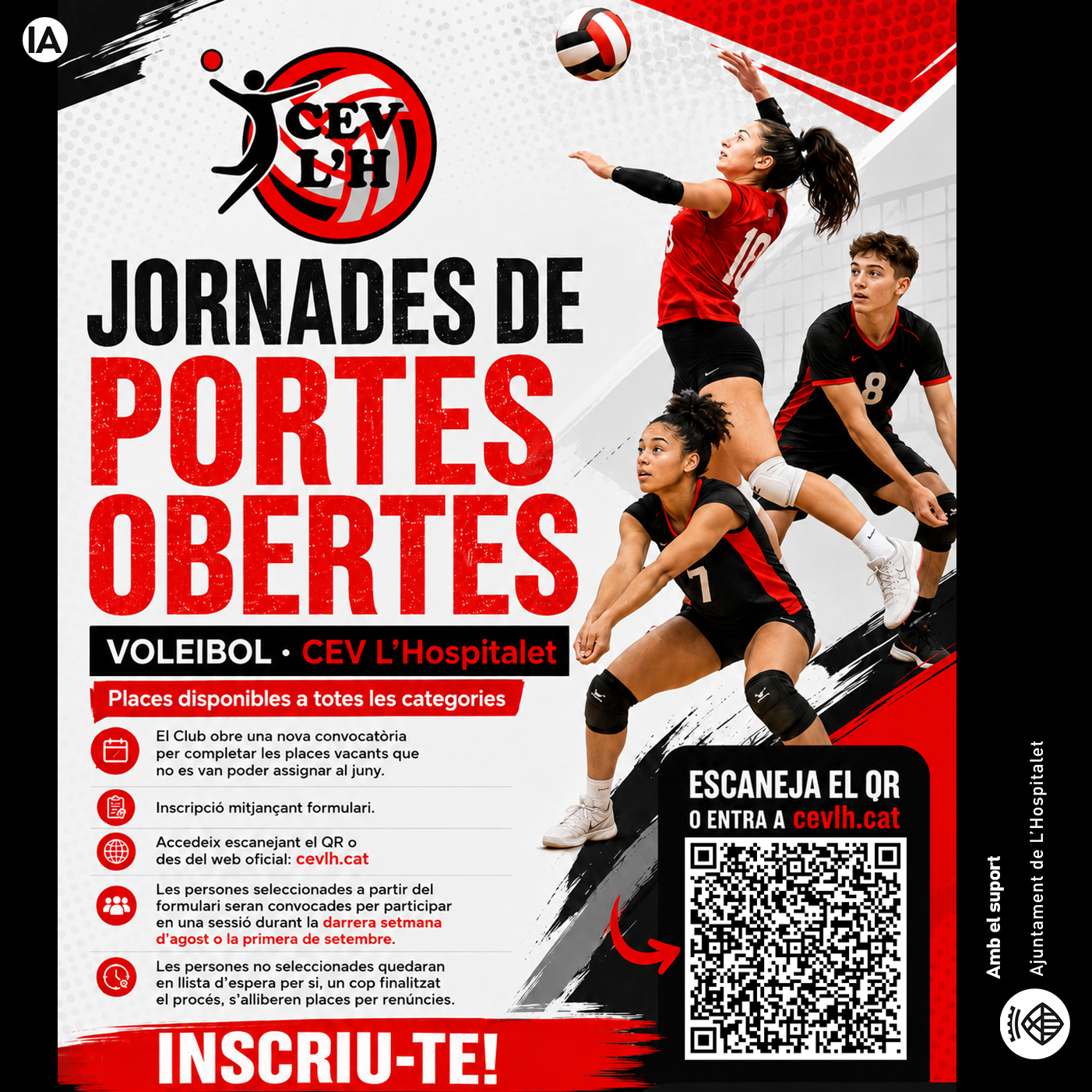 Portes Obertes per places vacans de setembre